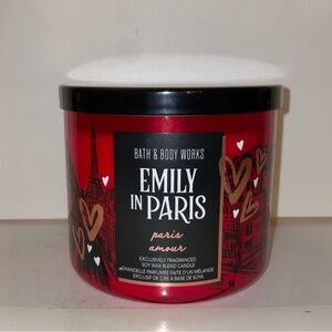 Bath & Body Works Emily In Paris~ Paris Amour Scented Candle 3 Wick Discontinued